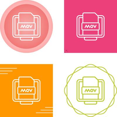 Mov File Vector Icon