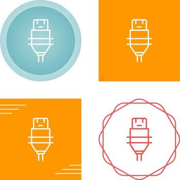 icono de vector de enchufe