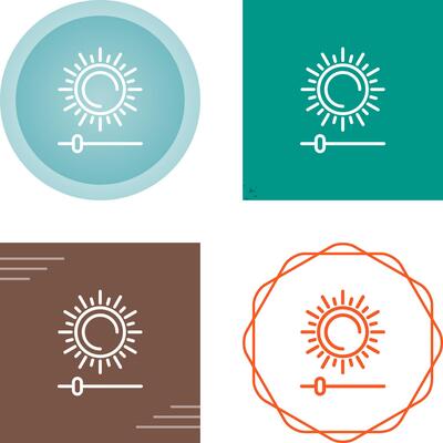 Brightness And Contrast Vector Icon