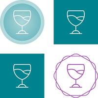 icono de vector de copa de vino