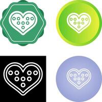 Chocolates in heart Box Vector Icon