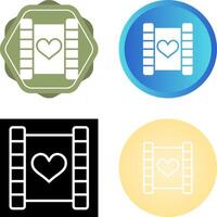 Love story movie Vector Icon