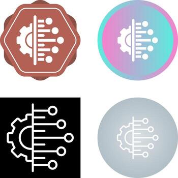 icono de vector de integración de datos