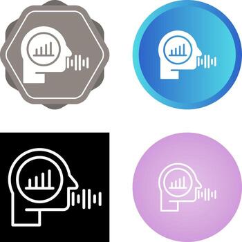 voz analítica vector icono