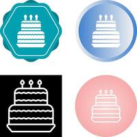 Birthday cake Vector Icon