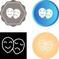 Theatre masks Vector Icon