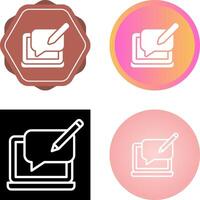 Blog Comment Vector Icon