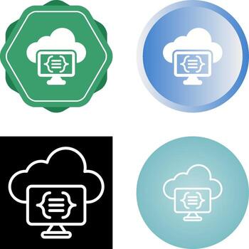 Serverless Computing Vector Icon
