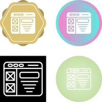 Wireframe Vector Icon