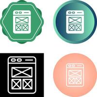 Wireframing Vector Icon