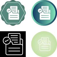 Document Approval Vector Icon