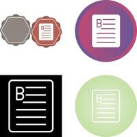 Document Bold Vector Icon