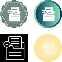 Document Add Vector Icon