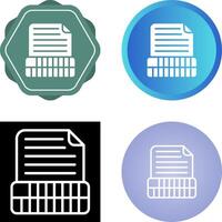 Document Insert Table Vector Icon