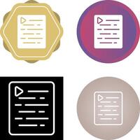 Document Indent Vector Icon