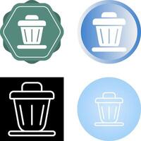 Trash bin Vector Icon