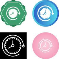 reloj con flecha vector icono