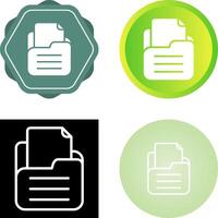 Folder with documents Vector Icon