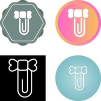 Paperclip with ribbon Vector Icon