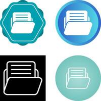 Document with folder Vector Icon