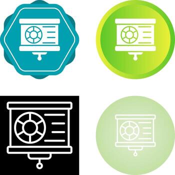 icono de vector de visualización de datos