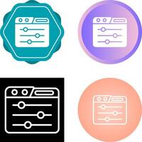 Control Panel Vector Icon