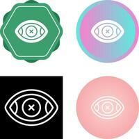 Eye Crossed Vector Icon