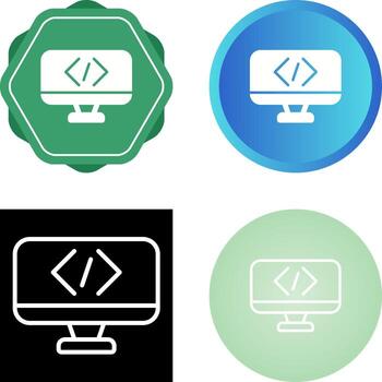 icono de vector de codificación