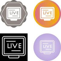 Live Stream Vector Icon