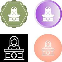 Receptionist Vector Icon