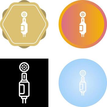 icono de vector de enchufe