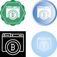 Bitcoin Vector Icon