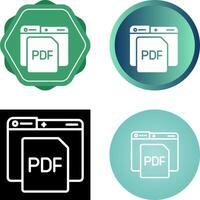 icono de vector de pdf