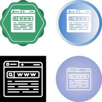 World Wide Web Vector Icon