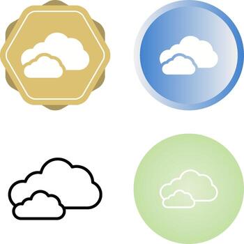 icono de vector de nube