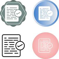 Document Approval Vector Icon