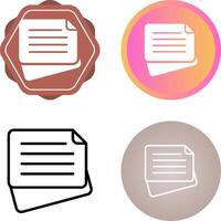Sticky Note Vector Icon