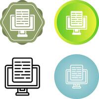 Document Presentation Vector Icon