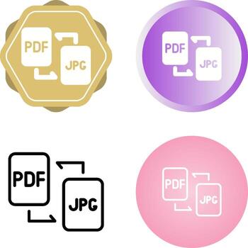 documento conversión vector icono