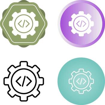 icono de vector de codificación