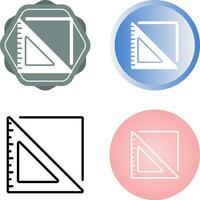 Triangular Ruler Vector Icon