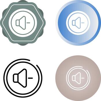 Volume Down Button Vector Icon