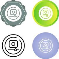 Video Record Circle Vector Icon