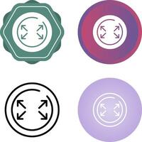 Fullscreen Circle Vector Icon