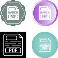 icono de vector de pdf