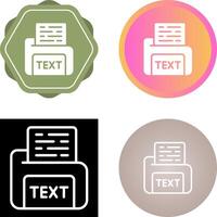 Text File Vector Icon