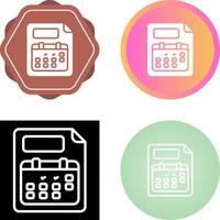 Planner Vector Icon