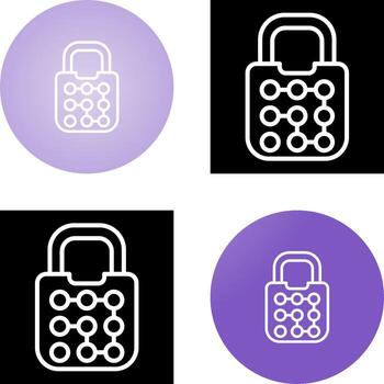 icono de vector de bloqueo de patrón