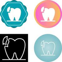 Broken Teeth Vector Icon