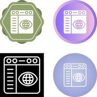 Browser Settings Vector Icon